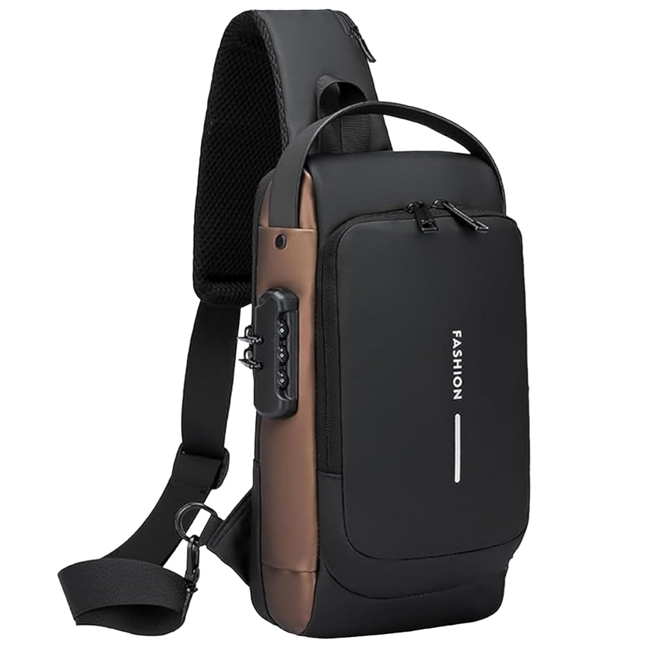 Anti Theft Cross Body Sling Bag with USB Charging Port & Waterproof Design