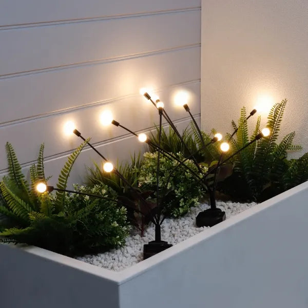 Intelligent Photosensitive Firefly Solar Lights for Interiors & Outdoor Landscaping-Pack of 2 Solar Light Sticks