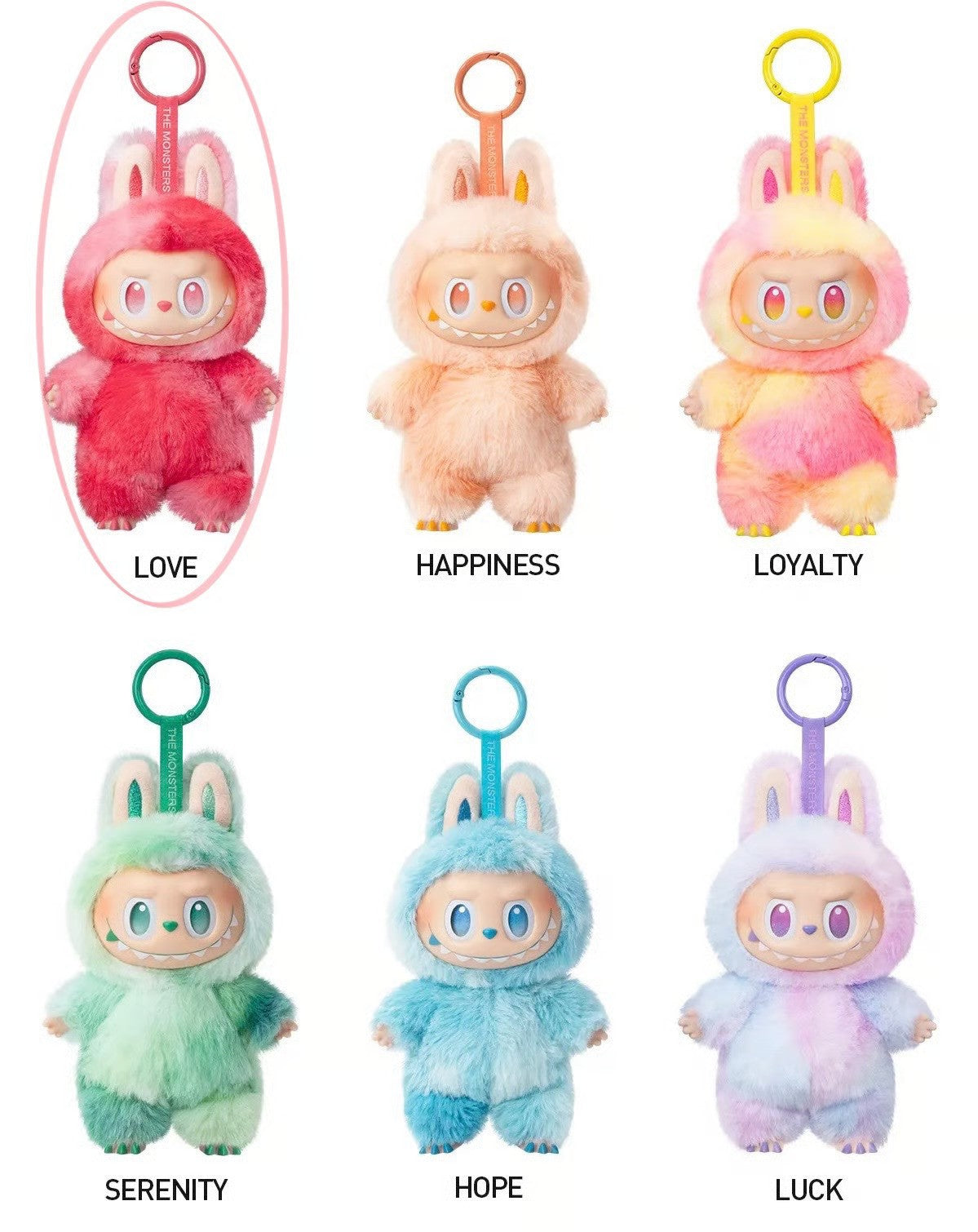 Labubu Plush Dolls-Assorted Colours