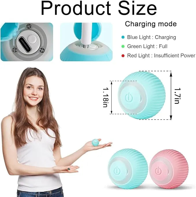 Interactive Automatic Rolling Cat Toy-Toys For Pets | Interactive Toys for Cats