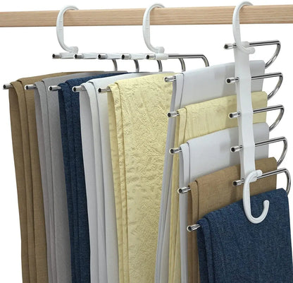 Foldable Smart Cloth Hanger For Wardrobe-5 in 1