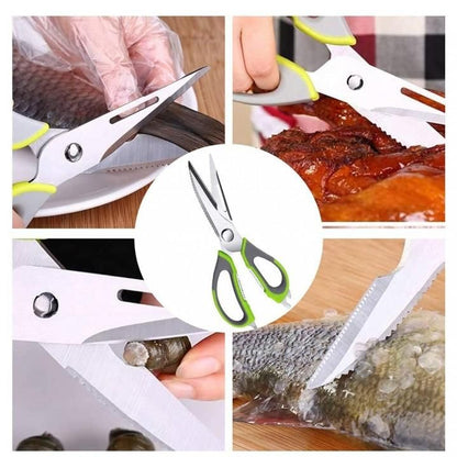 Multifunctional Kitchen Scissors With Magnetic Holder