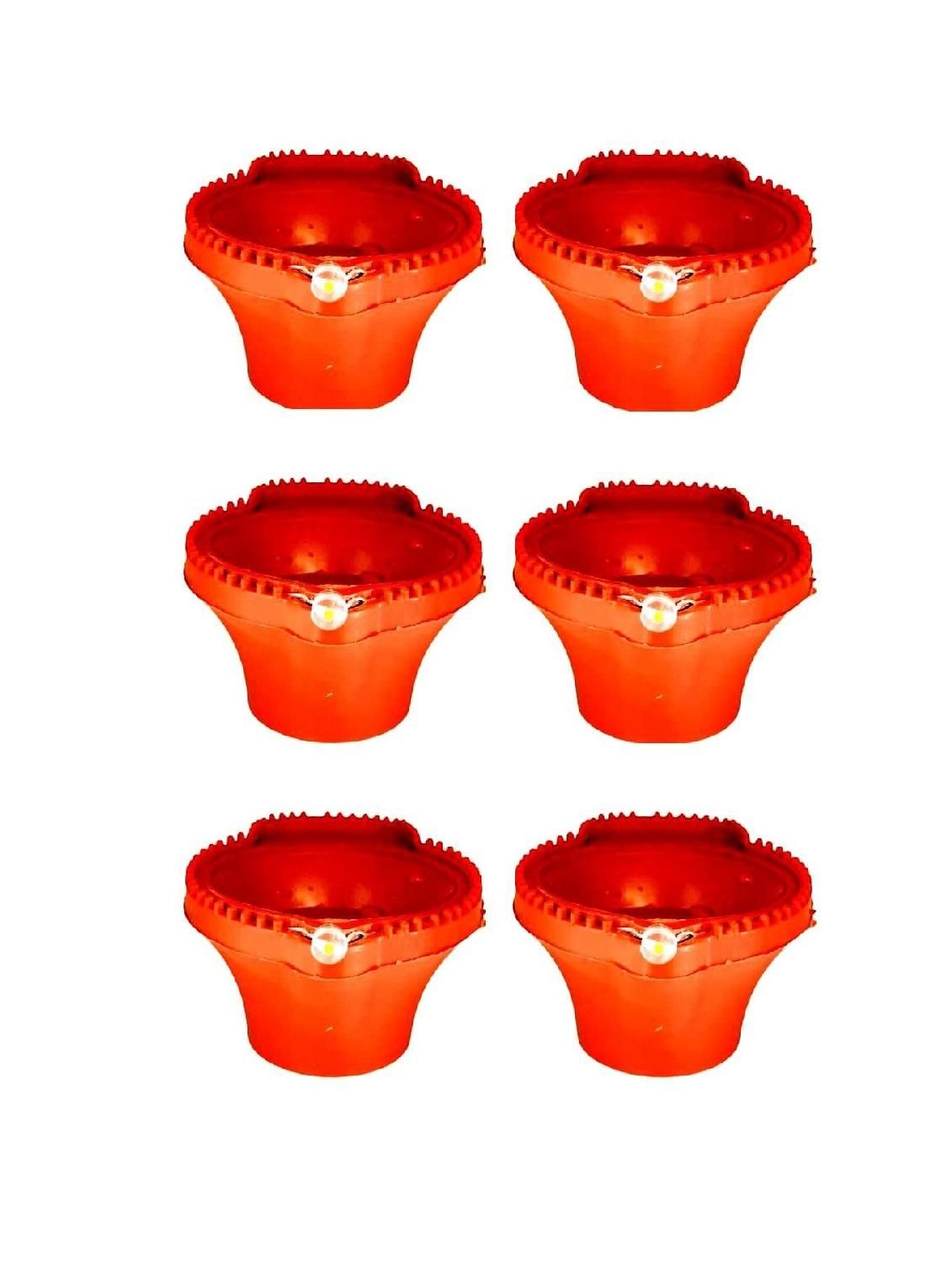 LED Light Water Sensor Diyas for Home Decor, Ambient Lights, (Pack of 6/12/18/24/36)