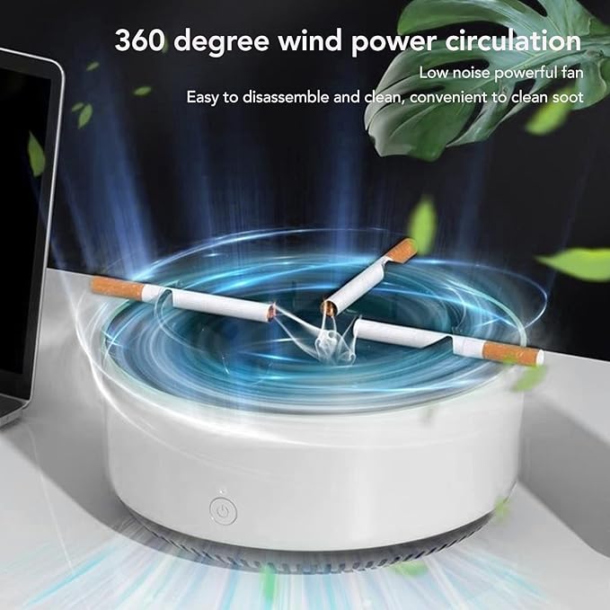 Puff Bro Smokeless Ashtray with Air Purifier-Go Smokeless With Self Extinguishing Smart Ashtray