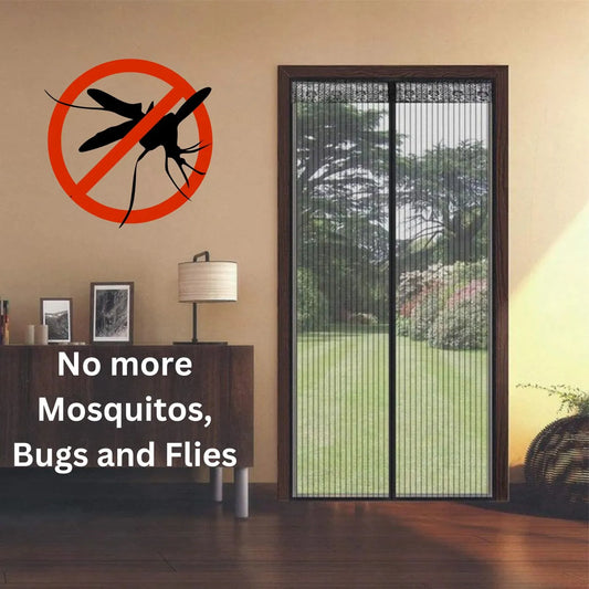 Anti Mosquito Net Door Curtain with Built In Magnet-Fiberglass Magnetic Mosquito Net Door Curtain for All Door Types (100 cm X 210 cm)