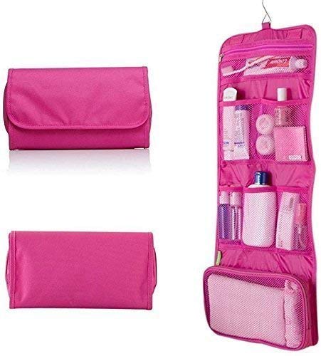 Travel Waterproof Portable Hanging Toiletry Bag Women Cosmetic Organizer Pouch Hanging Cute Wash Bags Makeup Bag Professional (Multicolour)