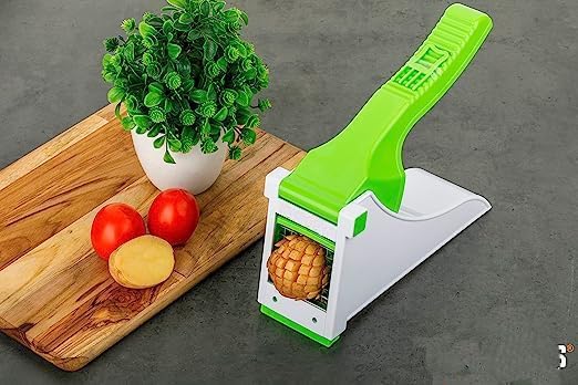 Vegetable Cutter French Fry Potato Chips Maker Fruit Slicer Kitchen Tool Accessories Plastic Steel Blade