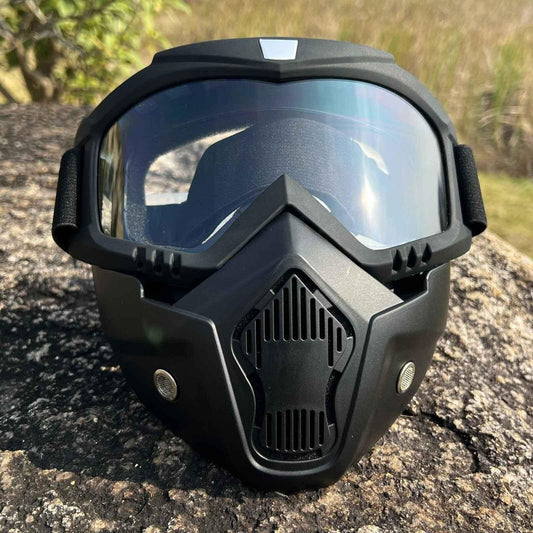 Anti Scratch Protective Face Mask For Bikers-UV Protective Goggle Mask