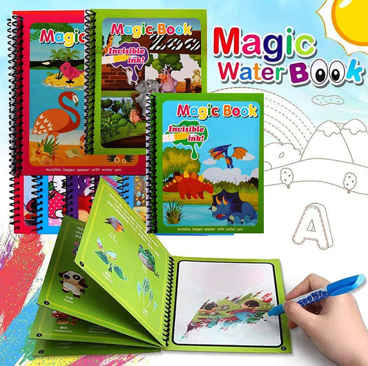Water Magic Book n Magic Doodle Pen, Coloring Doodle Drawing Board Games for Kids, Educational Toy for Growing Kids